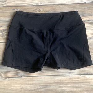 Black spandex shorts, work out brand MP